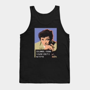 Columbo Mug Shot Comic Art Tank Top